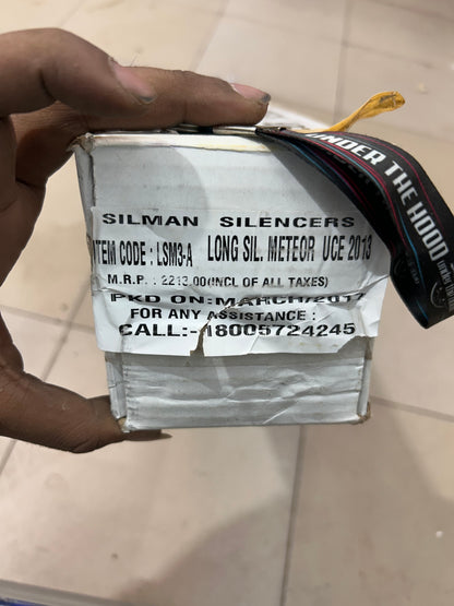 Silmen/Silman Short Punjab Silencer (Small Mouth, Chrome) – LSM3-A – For Royal Enfield Classic 350 Reborn & New Bullet 350 (2023+ J-Series)