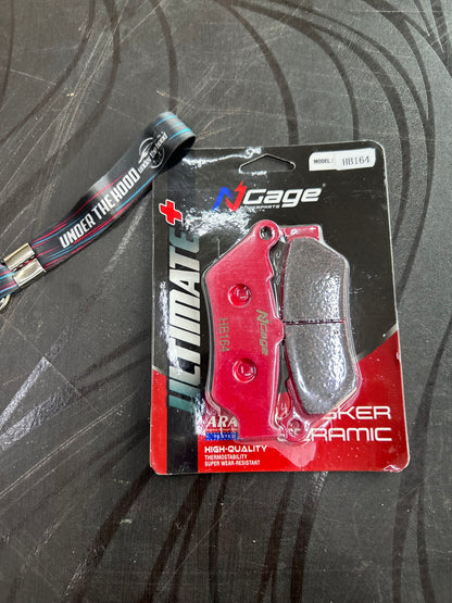 NGage Whisker Ceramic Ultimate+ HB 164 Brake Pads – Interceptor 650, GT 650, Himalayan 450, Guerrilla 450, Super Meteor 650, Shotgun 650 & More