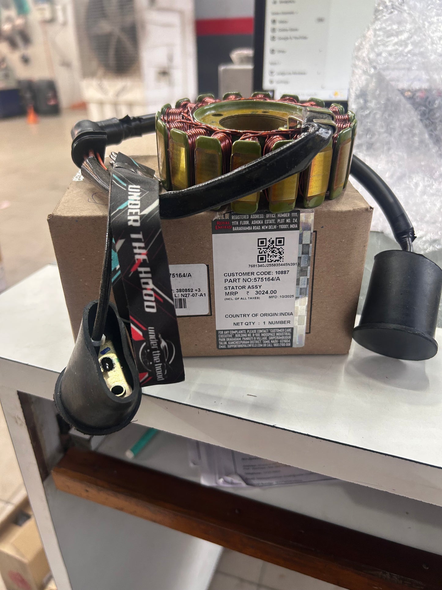 Royal Enfield Stator Assembly (575164/A) – OEM Generator for Interceptor 650, Continental GT 650 & Bear 650