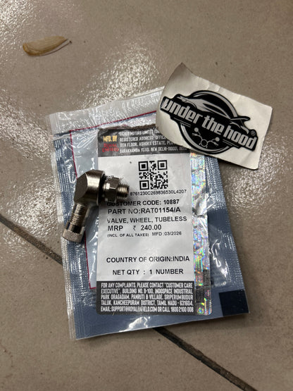 Royal Enfield RAT01154/A - Tubeless Wheel Valve For Goan Classic 350 (Air Valve / Valve Stem) - OEM