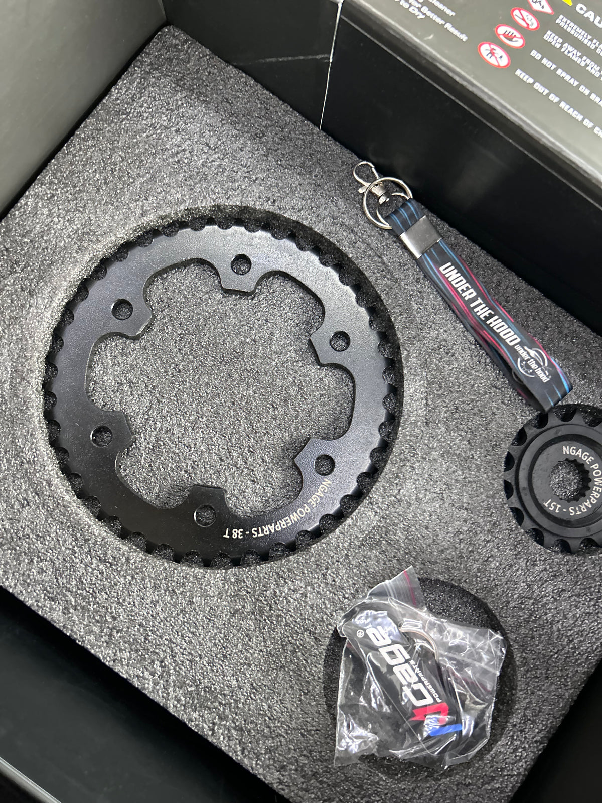 NGage TORQX Gold Star-Ring Chain & Sprocket Kit for Royal Enfield Interceptor 650 & Continental GT 650 – 525 100L, 15T/38T | 525X2-100LINT650