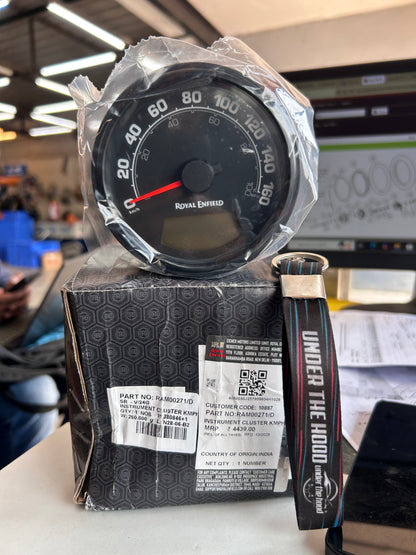 Instrument Cluster KMPH (Speedometer Console) for Royal Enfield Hunter 350 Factory (Base/Retro) – RAM00271/D (BS6, KMPH Only)