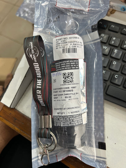 Royal Enfield 581098/B – Grip Comp. Throttle RH for Classic 500, Bullet 500, Electra 500 & Continental GT 535 – Genuine OEM Throttle Grip