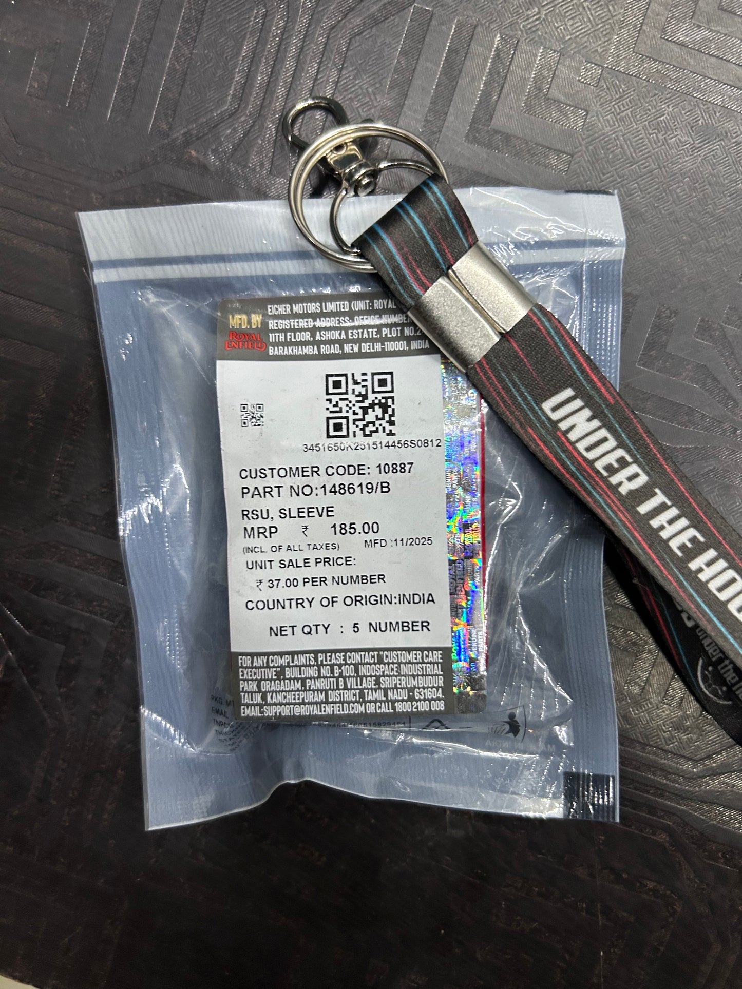 Royal Enfield RSU Sleeve – Rear Shock Sleeve (148619/B) for Interceptor 650 & Continental GT 650 (Twins) – Genuine OEM