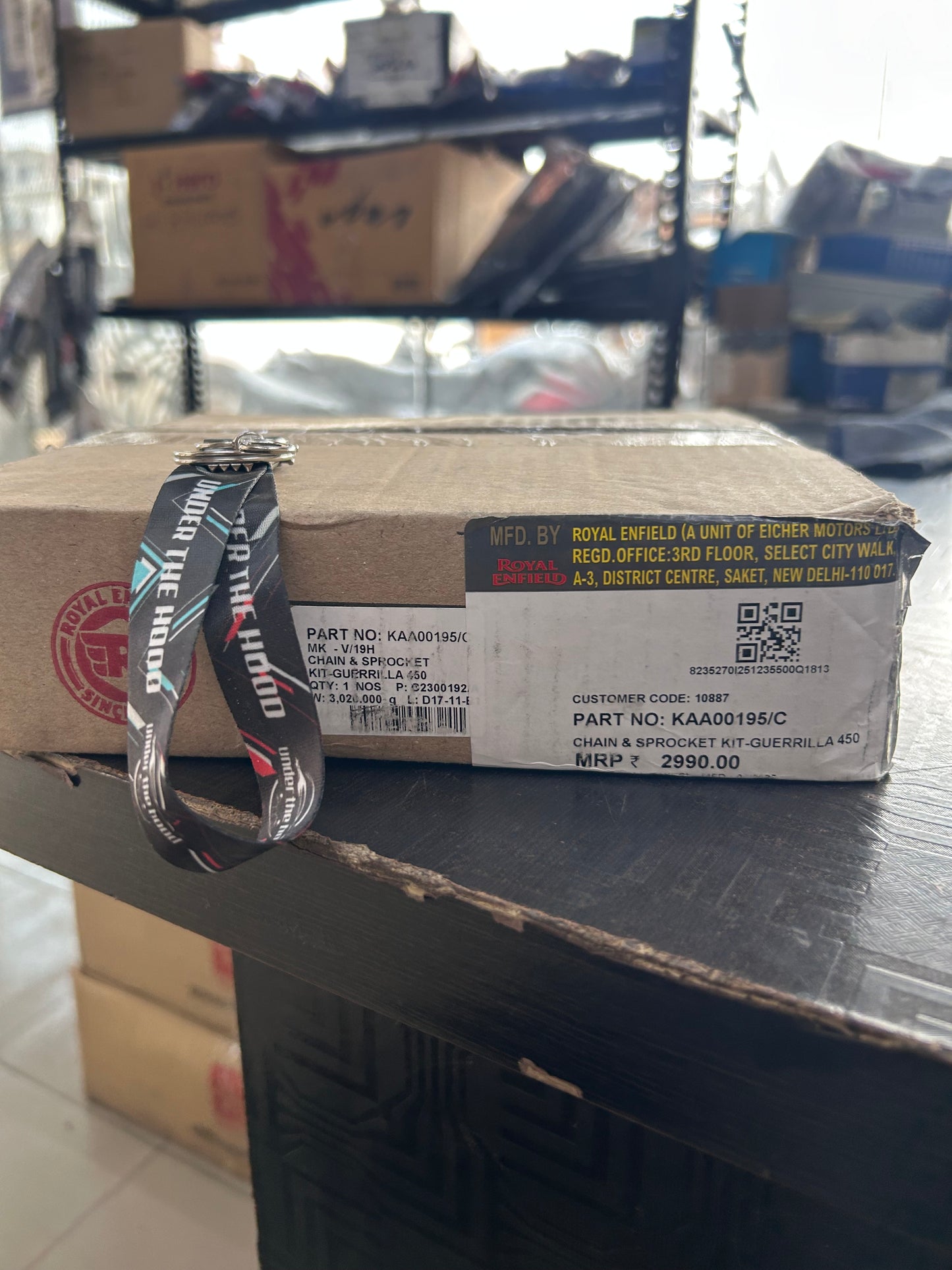 Royal Enfield Chain & Sprocket Kit – Guerrilla 450 (Sherpa-450) — KAA00195/C | Genuine OE