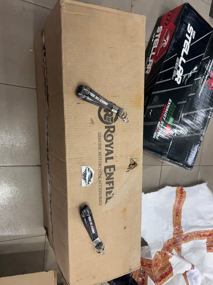 Royal Enfield Black Low Ride Dual Seat KXA00053 — OEM Lowered Seat for Bullet 350