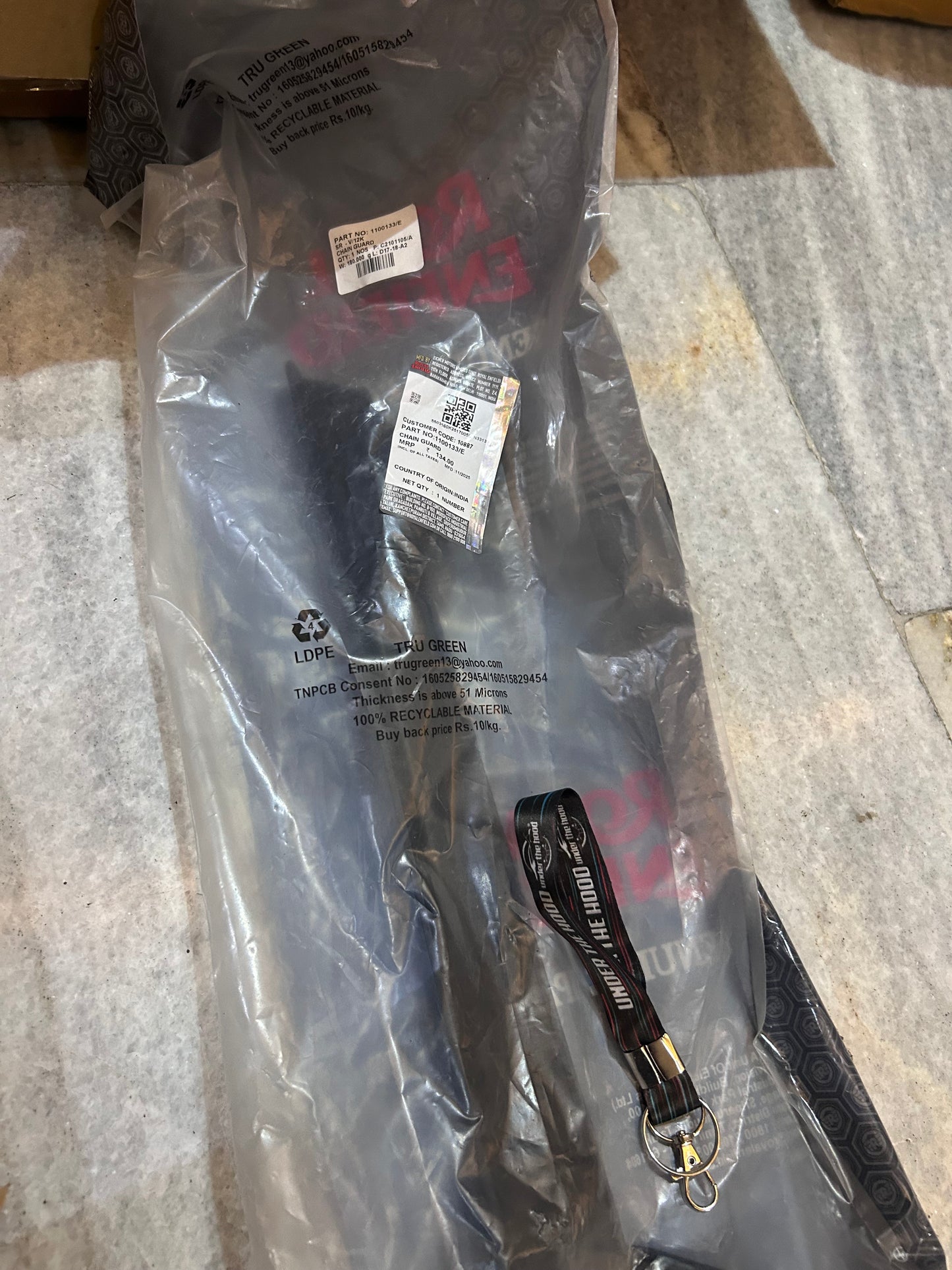 Royal Enfield 1100133/E – Chain Guard | OEM Chain Cover for Meteor 350, Classic 350 Reborn & Bullet 350 J-Series