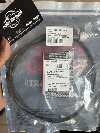 Speedometer Cable (Speedo Cable) for Royal Enfield Thunderbird (TBTS) – 170398/A (Mechanical Meter Drive)