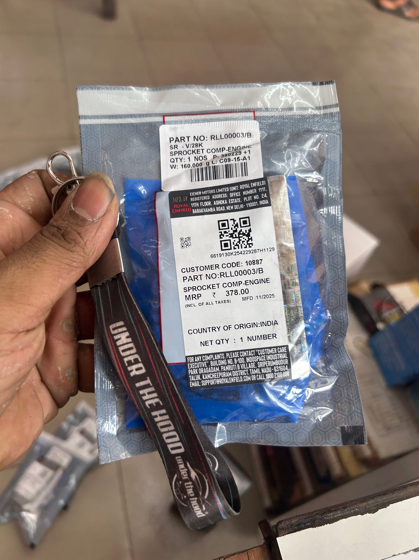 Royal Enfield Engine Sprocket – RLL00003/B (Front Sprocket) – Genuine OEM for Classic 350, Meteor 350, Hunter 350, Bullet 350 (J-Series)