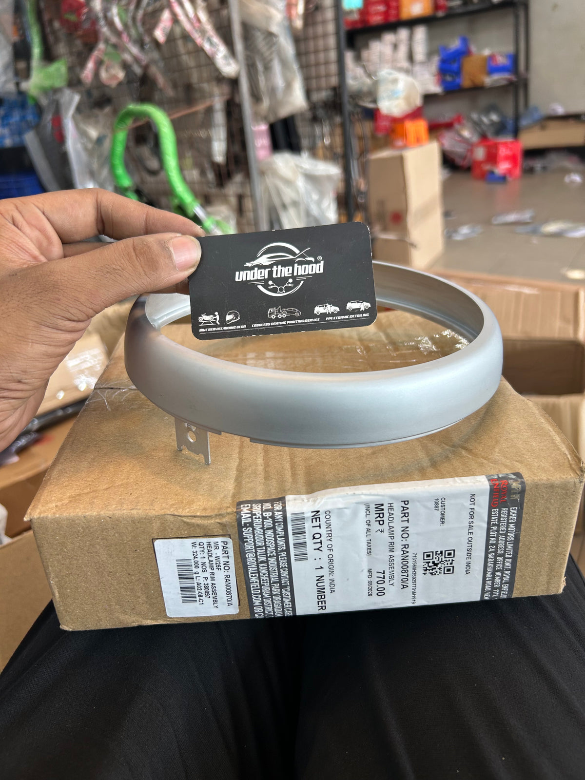 Royal Enfield Super Meteor 650 Headlamp Rim Assembly RAN00870/A
