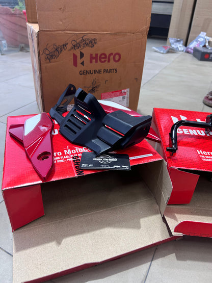 Hero Genuine Belly Pan Assembly Kit for Glamour X 125 - 5 Colour Options