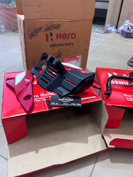 Hero Genuine Belly Pan Assembly Kit for Glamour X 125 - 5 Colour Options
