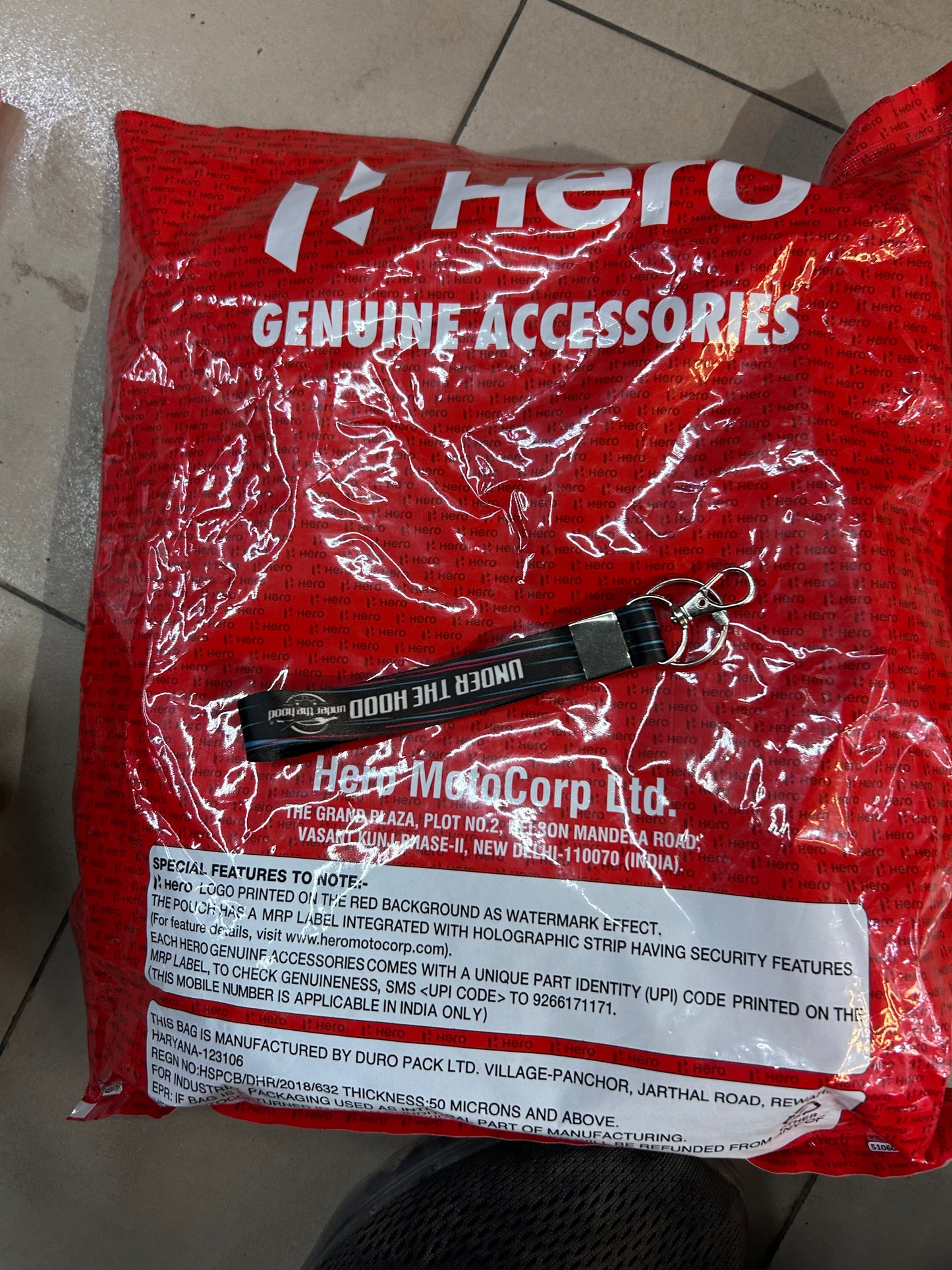 Hero Genuine Matt Phantom Seat Cover for Karizma XMR – 99632ACA000S