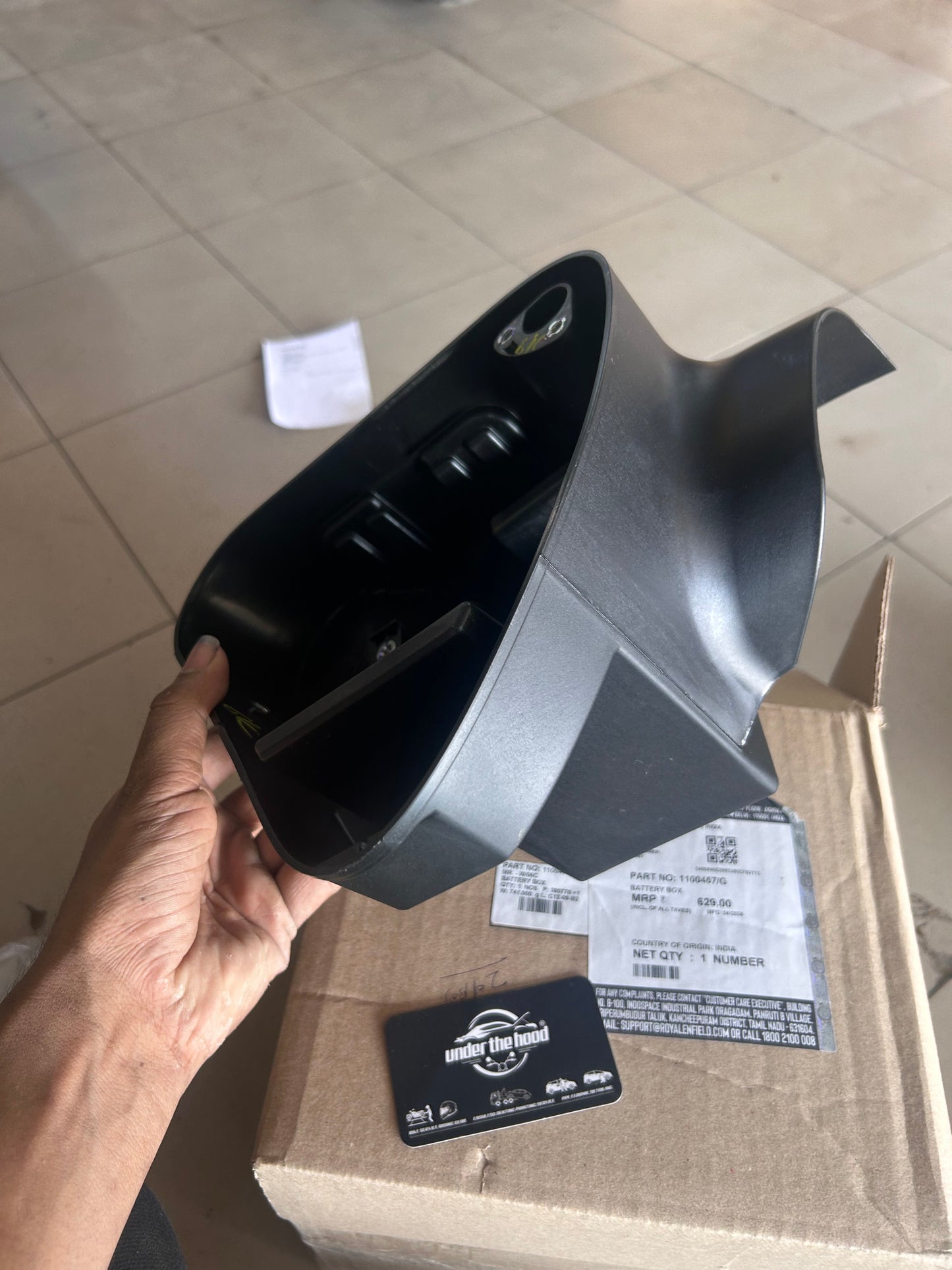 Royal Enfield Battery Box (Battery Case) for Classic 350 Reborn & New Bullet 350 | 1100457/G | Genuine OEM