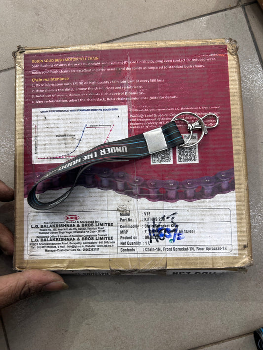 Rolon HBS 239 Chain & Sprocket Kit – Bajaj V15 / Vikrant 150 DTS-i (428HBS-124, 14T Front, 42T Rear)