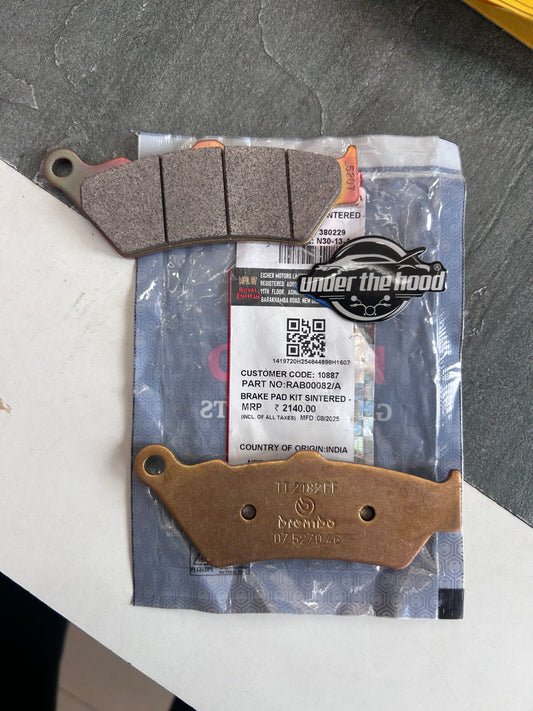 Royal Enfield RAB00082/A – Front Sintered Brake Pad Kit for Interceptor 650, Continental GT 650, and GT 535