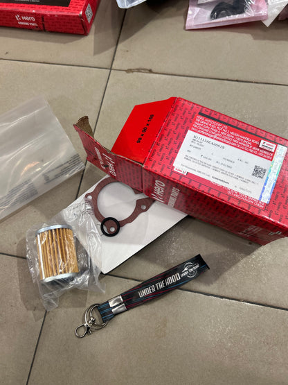 Hero Genuine Scheduled Maintenance Kit 210cc – Every 6,000 km | Oil Filter Service Kit / FSC Kit | K11113ACAA001S
