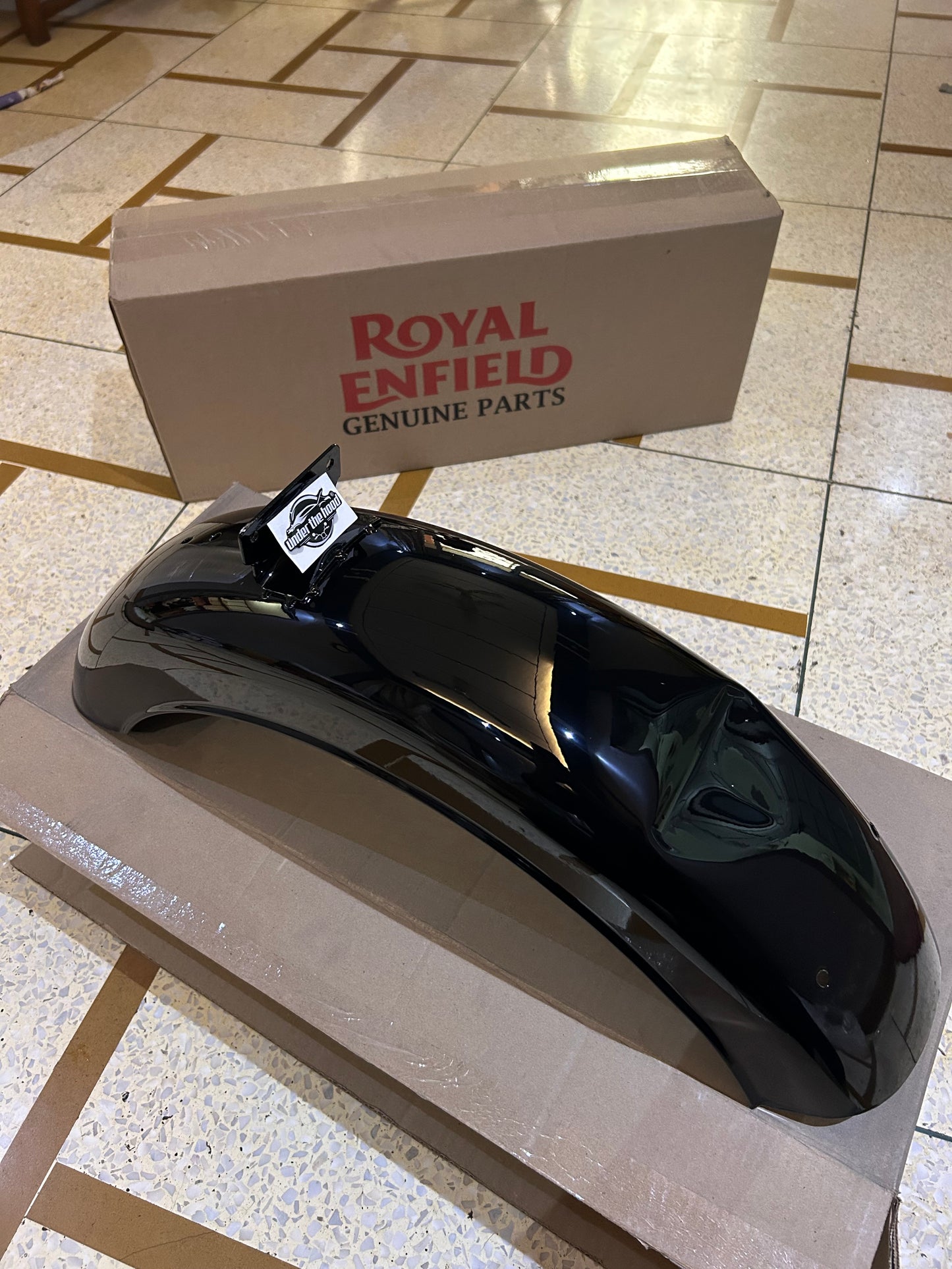 855036 – Rear Mudguard Assembly (Jet Black, BS4) for Royal Enfield Thunderbird X 350 & Thunderbird X