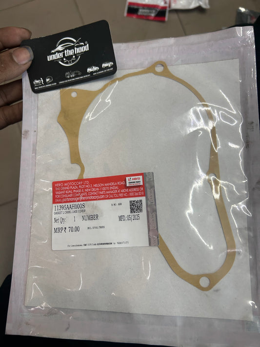 Hero Genuine Left Crank Case Cover Gasket for Splendor Plus, Passion Pro, HF Deluxe, Splendor Pro & Splendor NXG | Magnet Cover Gasket / Left Crank Case Packing | 11395AAH000S