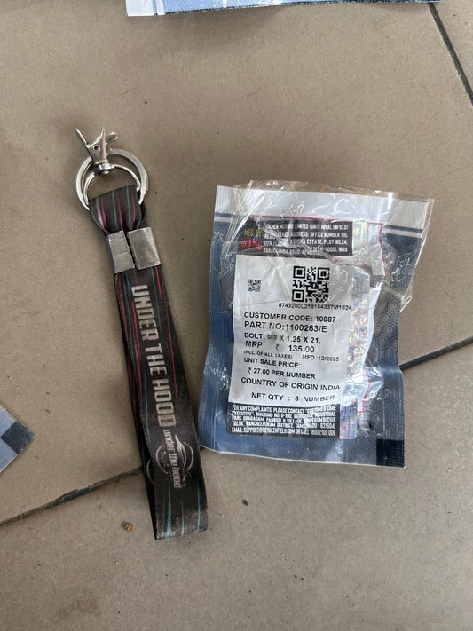 Genuine Shoulder Bolt M8x1.25x21 for Royal Enfield Classic 350 Reborn / Meteor 350 / Hunter 350 / Bullet 350 | 1100263/E