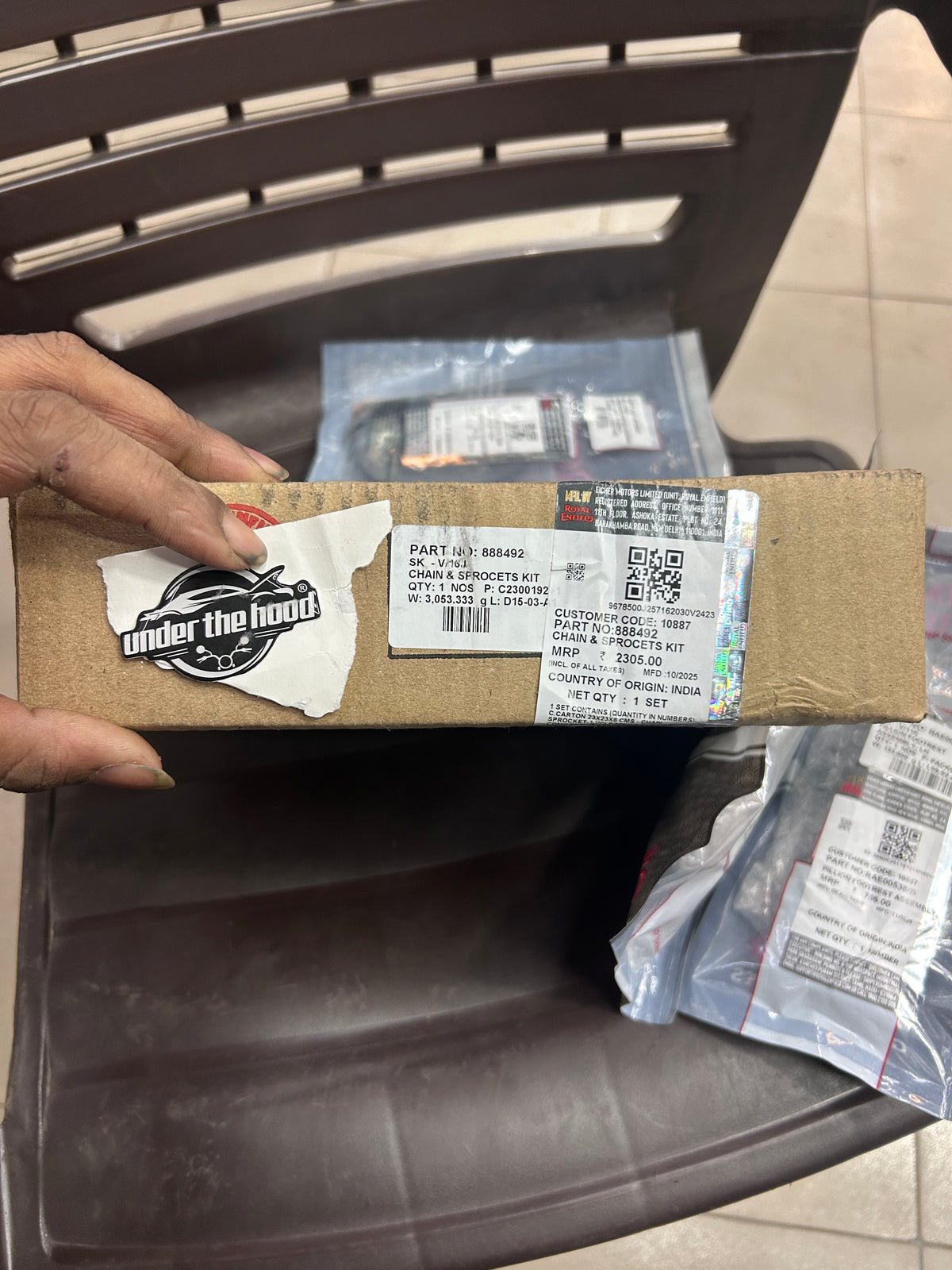Genuine Royal Enfield Chain & Sprocket Kit for Himalayan 411 (LS410) | 888492 | OEM Factory Gearing