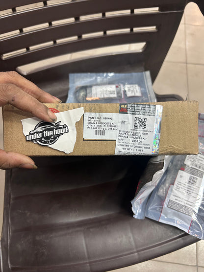 Genuine Royal Enfield Chain & Sprocket Kit for Himalayan 411 (LS410) | 888492 | OEM Factory Gearing