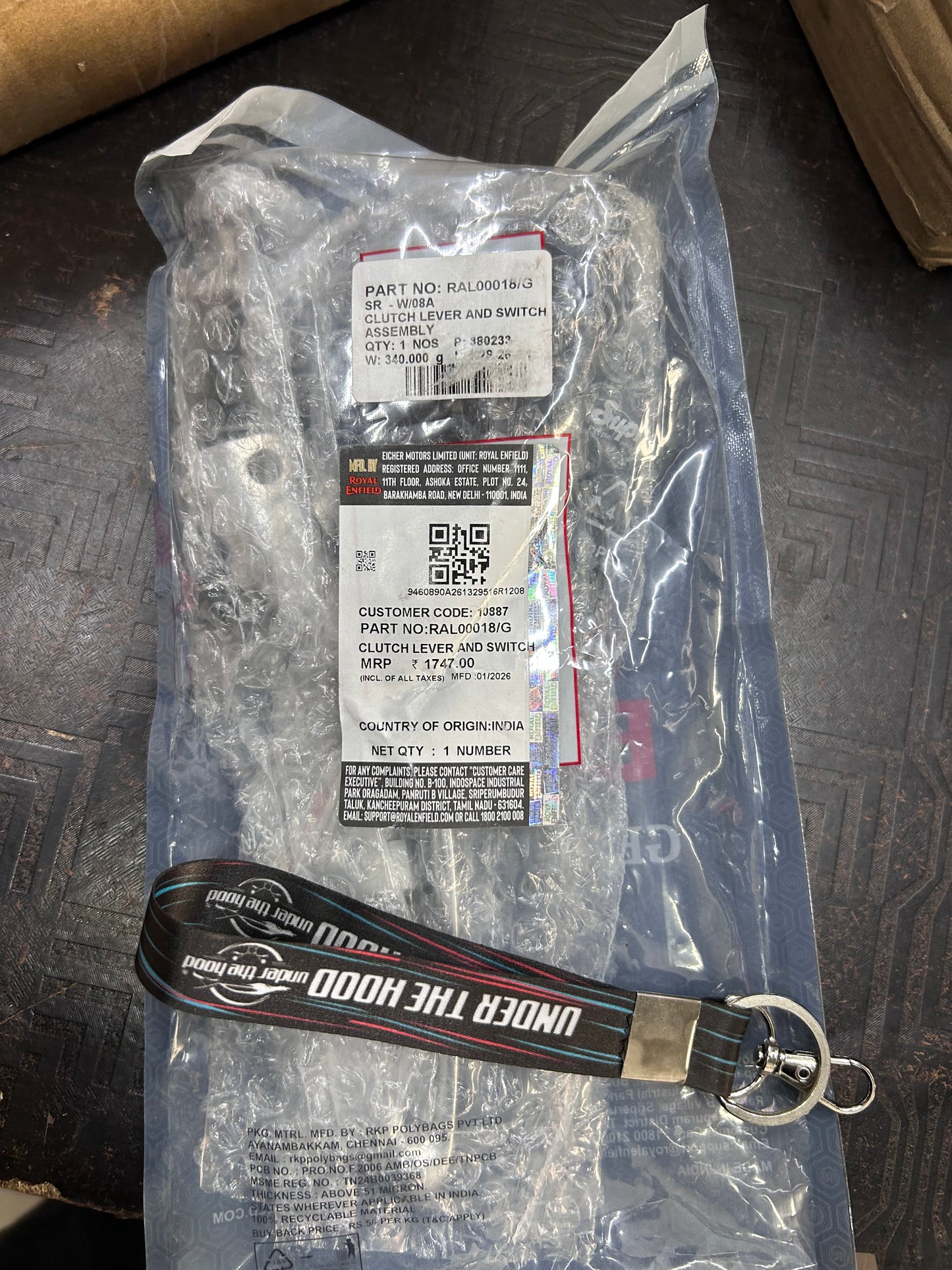 Clutch Lever & Switch Assembly (LH) for Royal Enfield Super Meteor 650 | RAL00018/G (OEM)