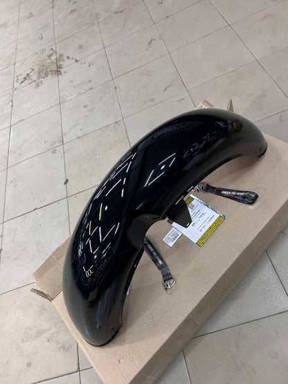 Genuine Royal Enfield RAG00135/A Front Mudguard Assembly – Gloss Black – Classic 350 Reborn (J-Serie