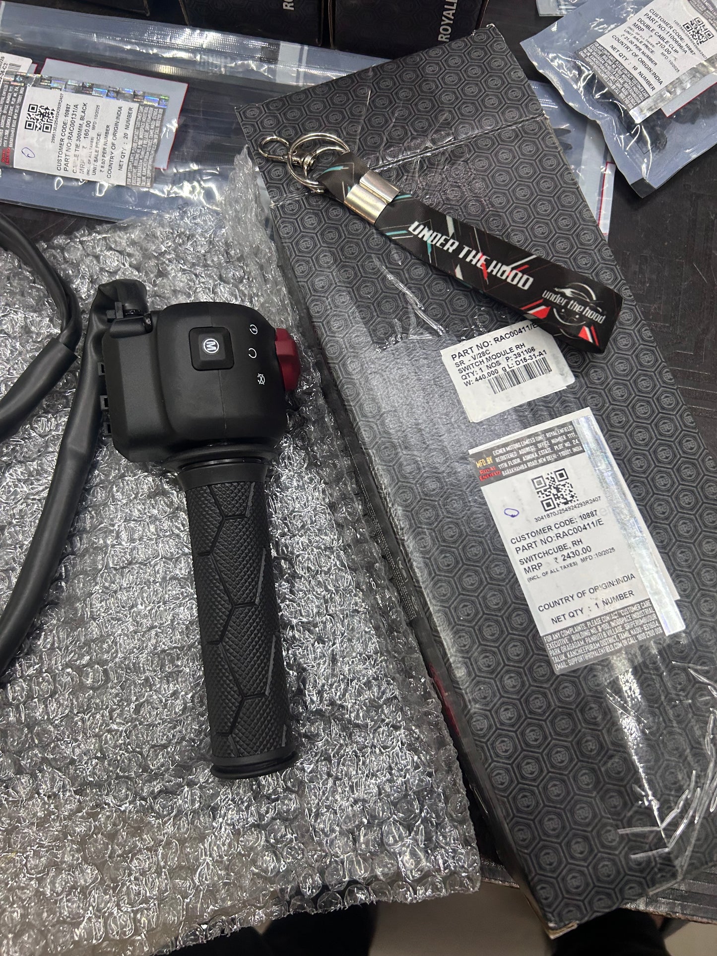 Royal Enfield Right-Hand Handlebar Switch (Switchcube RH) — Himalayan 450 & Guerrilla 450 (Sherpa-450, BS6.2/E5) — RAC00411/E