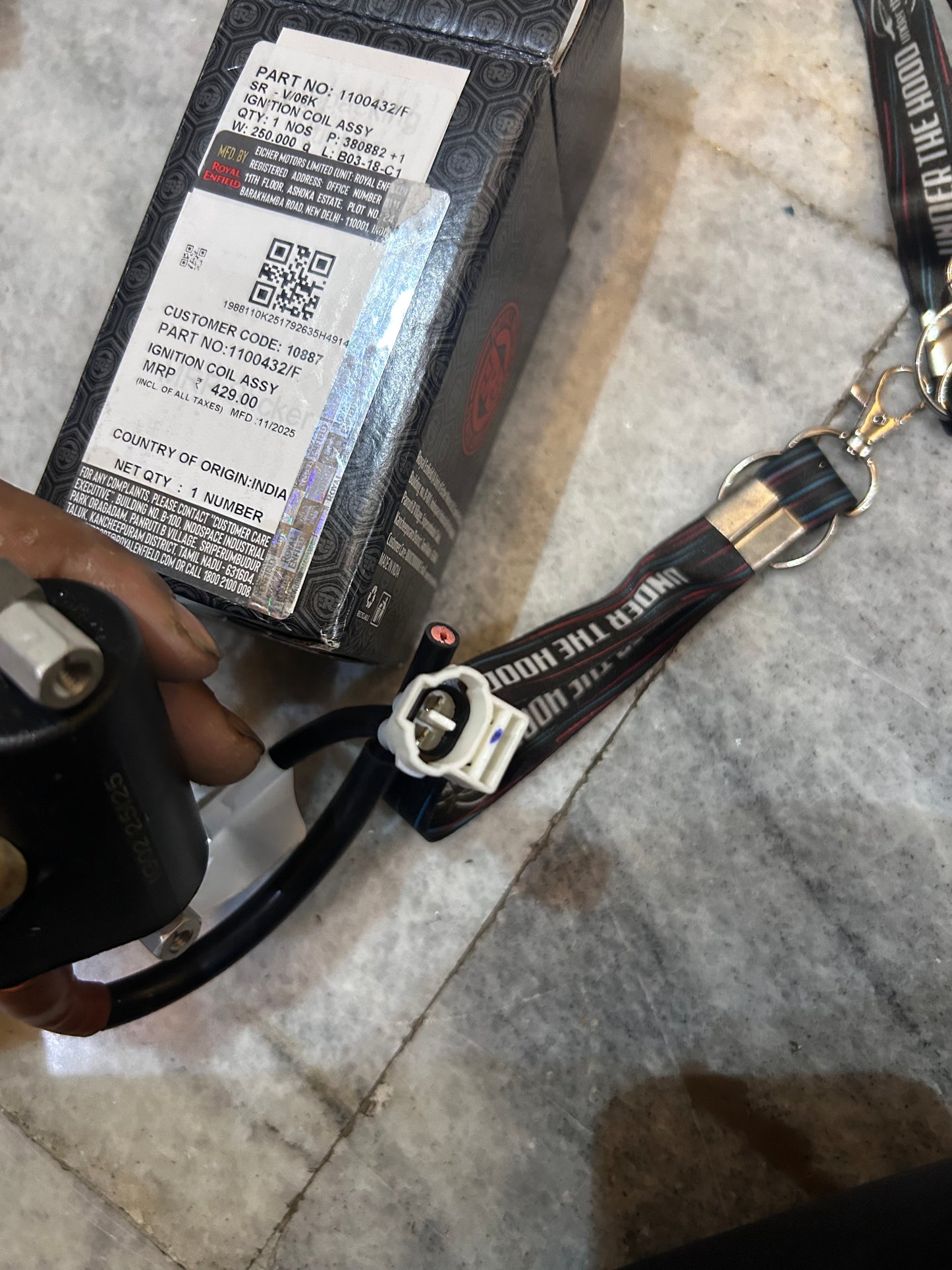 Royal Enfield 1100432/F Ignition Coil Assembly – OEM Coil for Classic 350 Reborn & Meteor 350 (2021+)