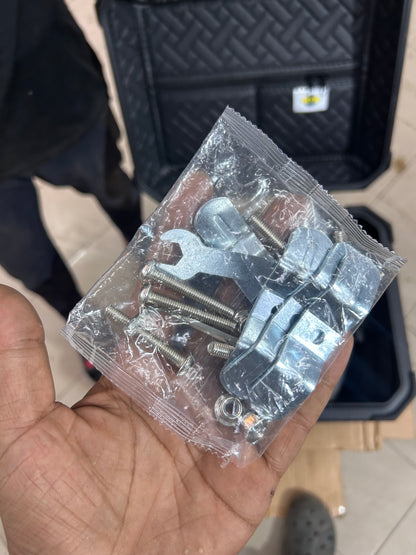 BS Auto 45L Aluminium Top Box – Black & Silver | Waterproof, Secure, Touring Luggage Case