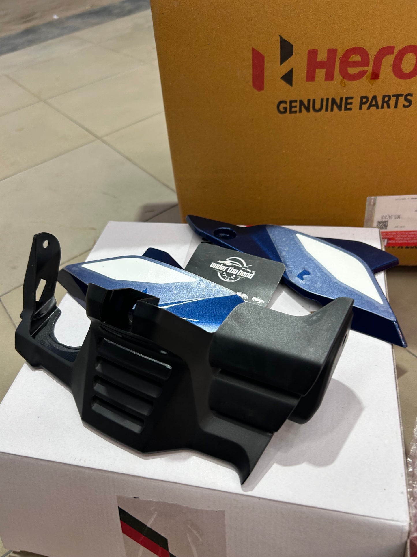 Hero Genuine Belly Pan Assembly Kit for Glamour X 125 - 5 Colour Options