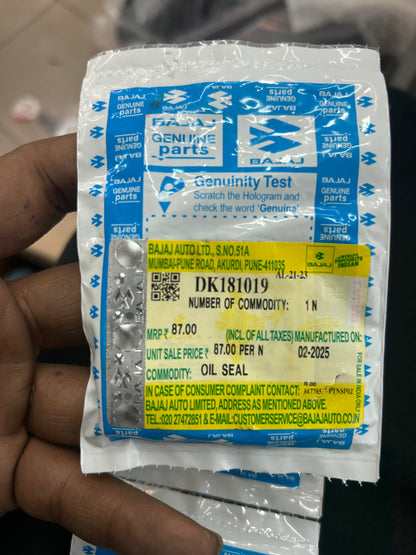 Bajaj Front Fork Oil Seal DK181019 – Pulsar 200NS/180/220 (Single Piece)