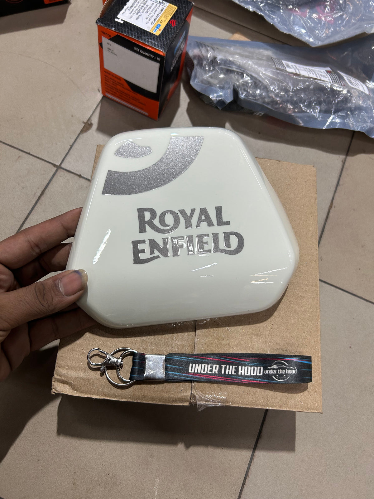 Royal Enfield Scram 440 Force Teal Genuine RH Tank Panel with Decal | RAG00852/A