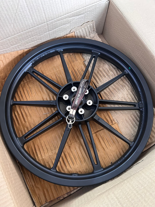 Royal Enfield RAJ00573/C - Alloy Rim Front, Black (Tubeless) for Scram 440 - OEM