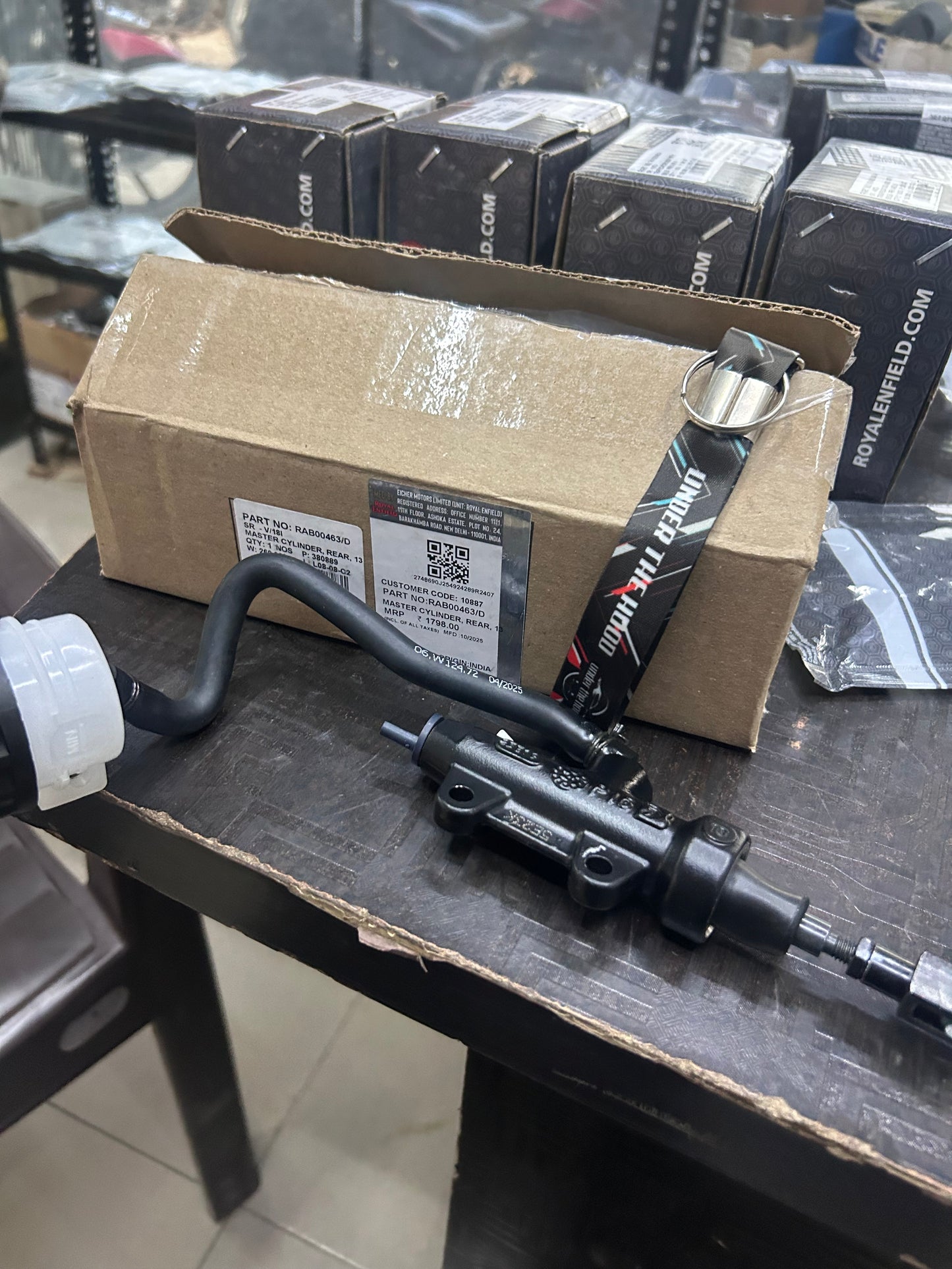 Royal Enfield Rear Brake Master Cylinder – 13 mm (OE) for Himalayan 450 & Guerrilla 450 — RAB00463/D
