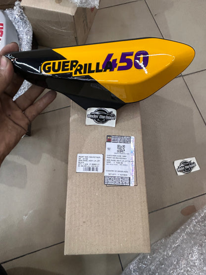 Royal Enfield RAV02104 – Side Panel Assy, LH, Ribbon Yellow for Guerrilla 450 (BS6) – Genuine OEM