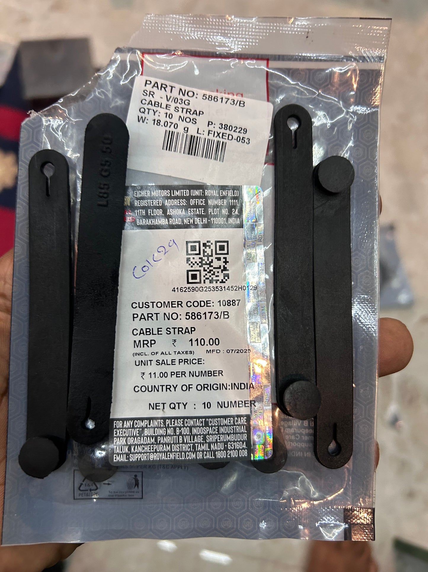 Wiring strap Royal Enfield UCE Meteor Hunter 350