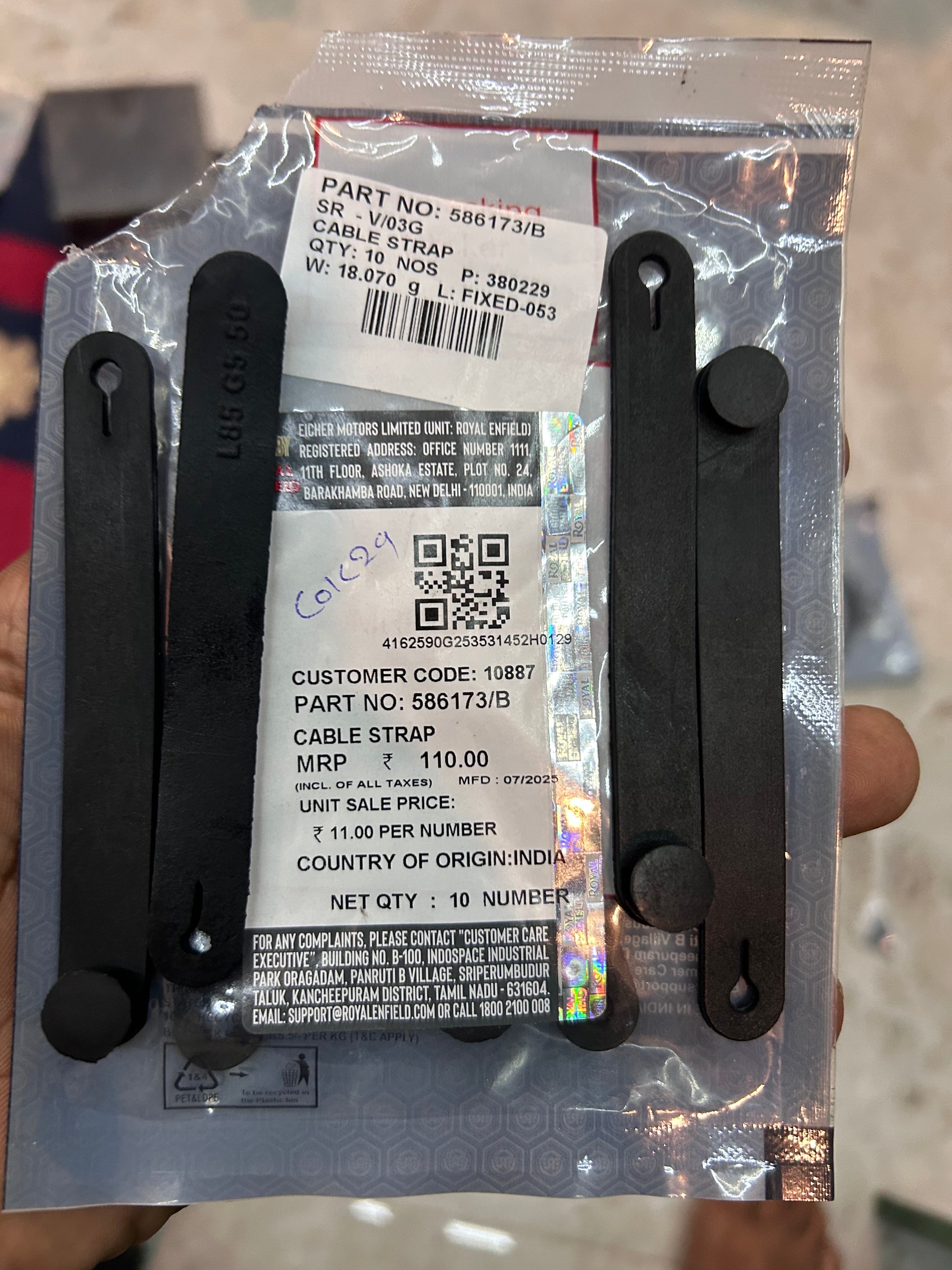 Wiring strap Royal Enfield UCE Meteor Hunter 350