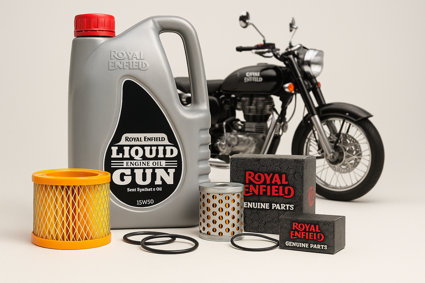 Royal Enfield Classic 350 UCE Service Kit – Basic / Standard / Brake Care / Full Maintenance (OEM-grade)
