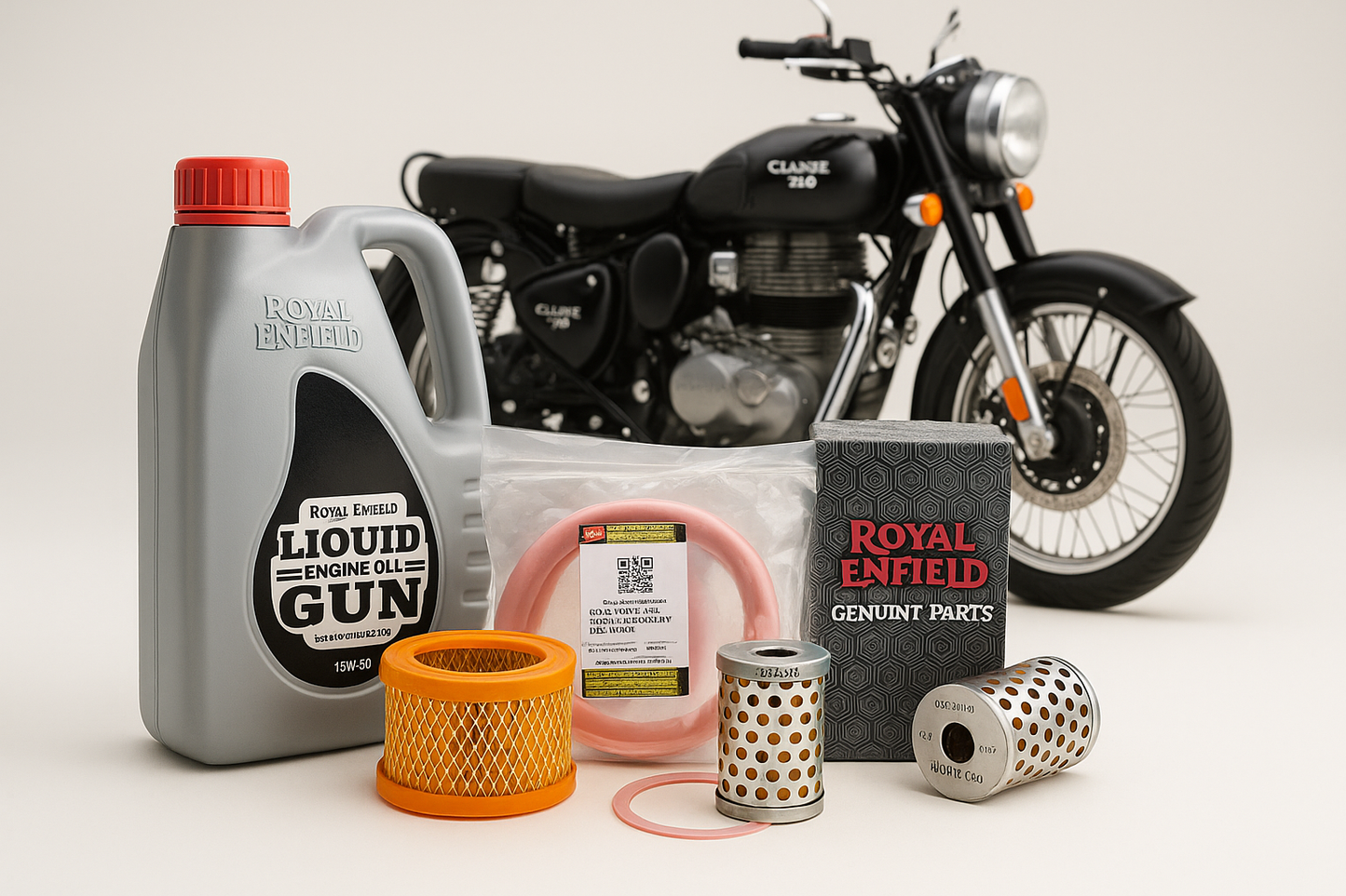 Royal Enfield Classic 350 UCE Service Kit – Basic / Standard / Brake Care / Full Maintenance (OEM-grade)
