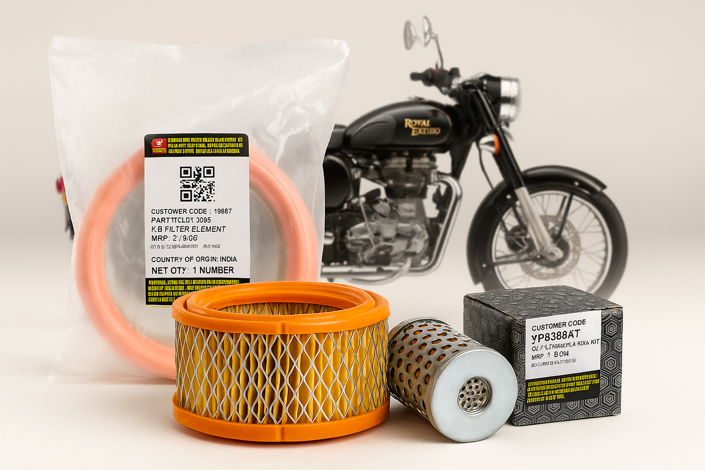 Royal Enfield Classic 350 UCE Service Kit – Basic / Standard / Brake Care / Full Maintenance (OEM-grade)