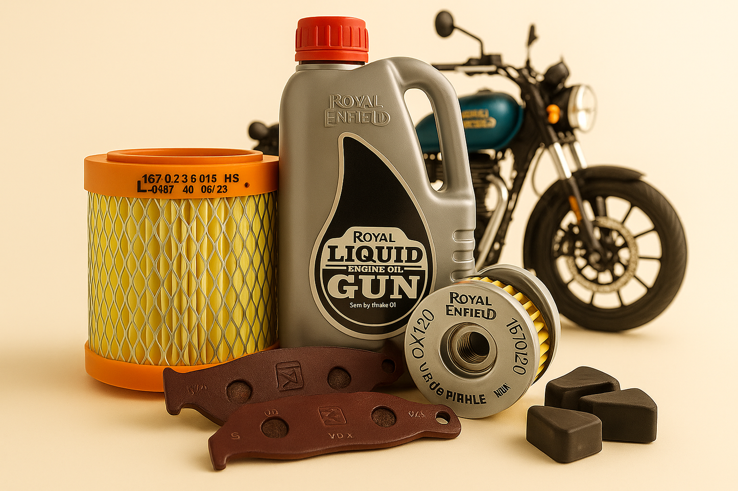 Royal Enfield Meteor 350 (J-Series) Complete Service Kit – OEM Quality – All-in-One Maintenance Packages