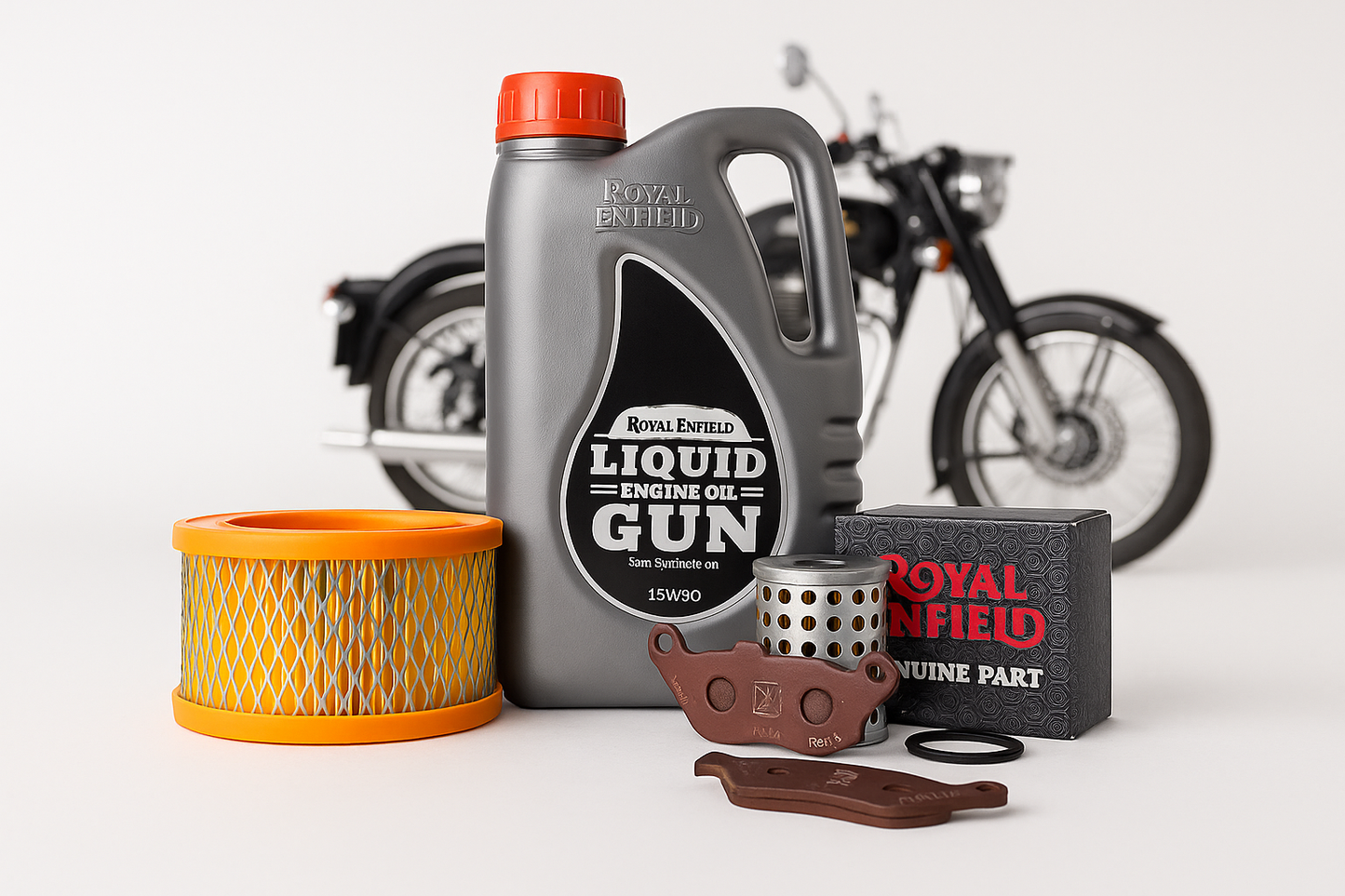 Royal Enfield Classic 350 UCE Service Kit – Basic / Standard / Brake Care / Full Maintenance (OEM-grade)