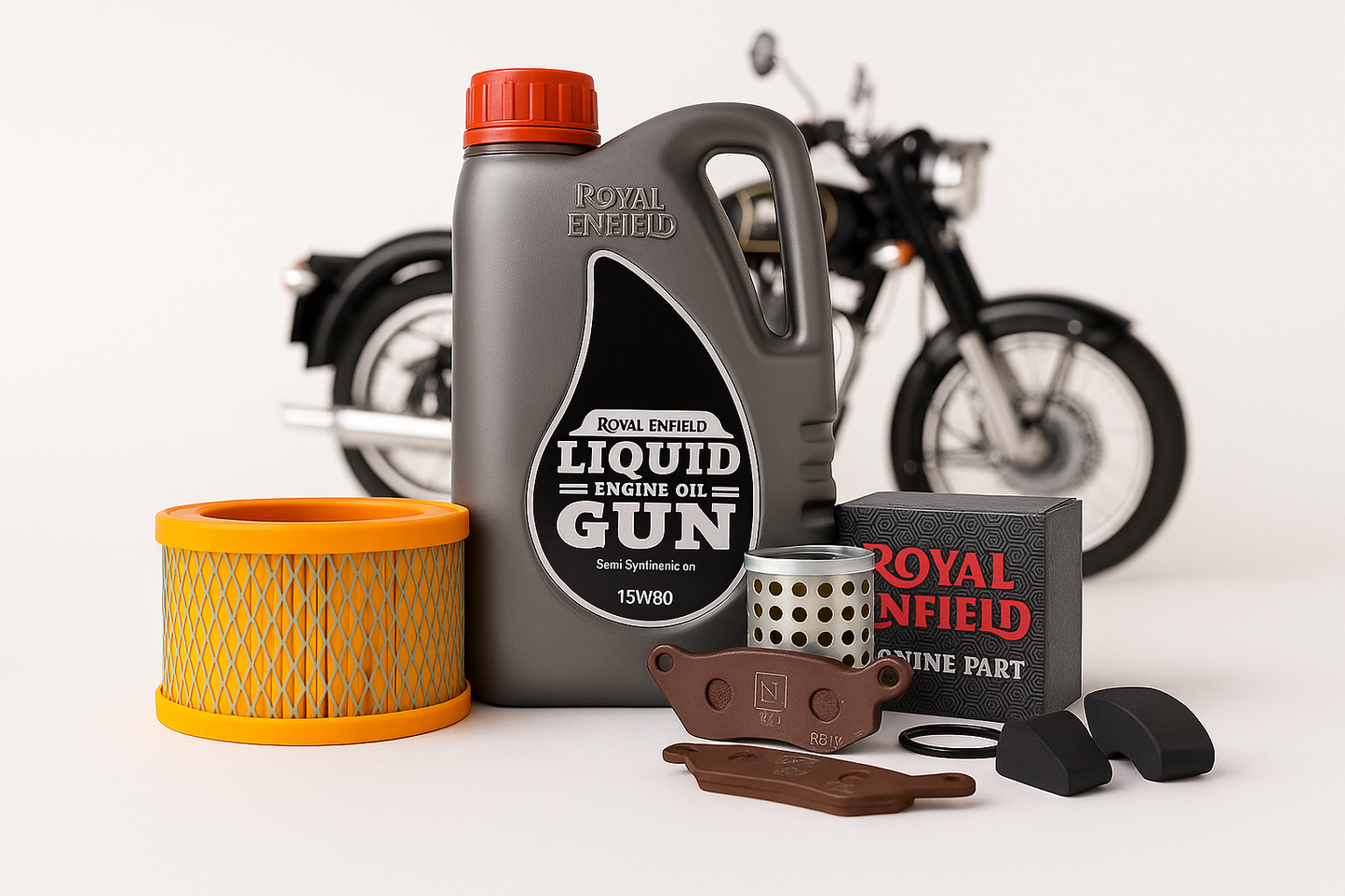 Royal Enfield Classic 350 UCE Service Kit – Basic / Standard / Brake Care / Full Maintenance (OEM-grade)