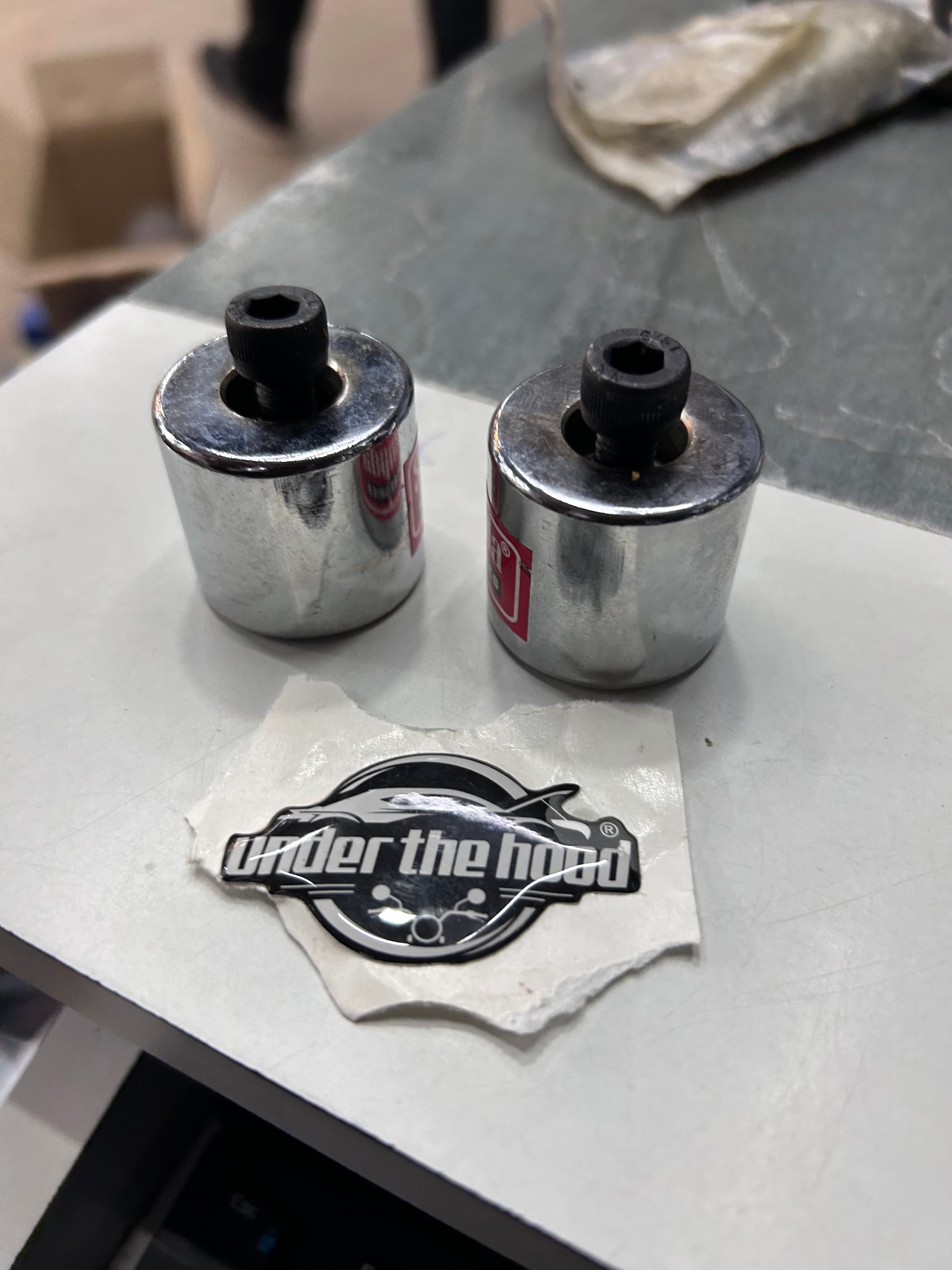 Buy chrome handlebar end weights for Royal Enfield Classic 350/500, Bullet 350 & Electra. Reduces vibration, improves stability and adds premium chrome finish.