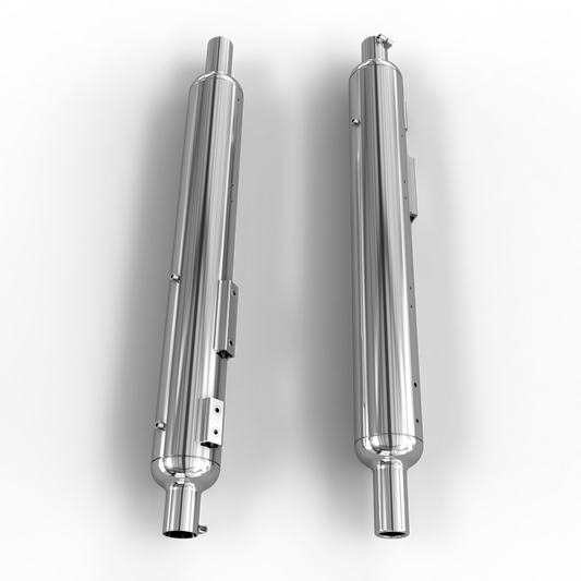 Royal Enfield 591860/N silencer — Classic 350/500 BS3 plated (OEM)