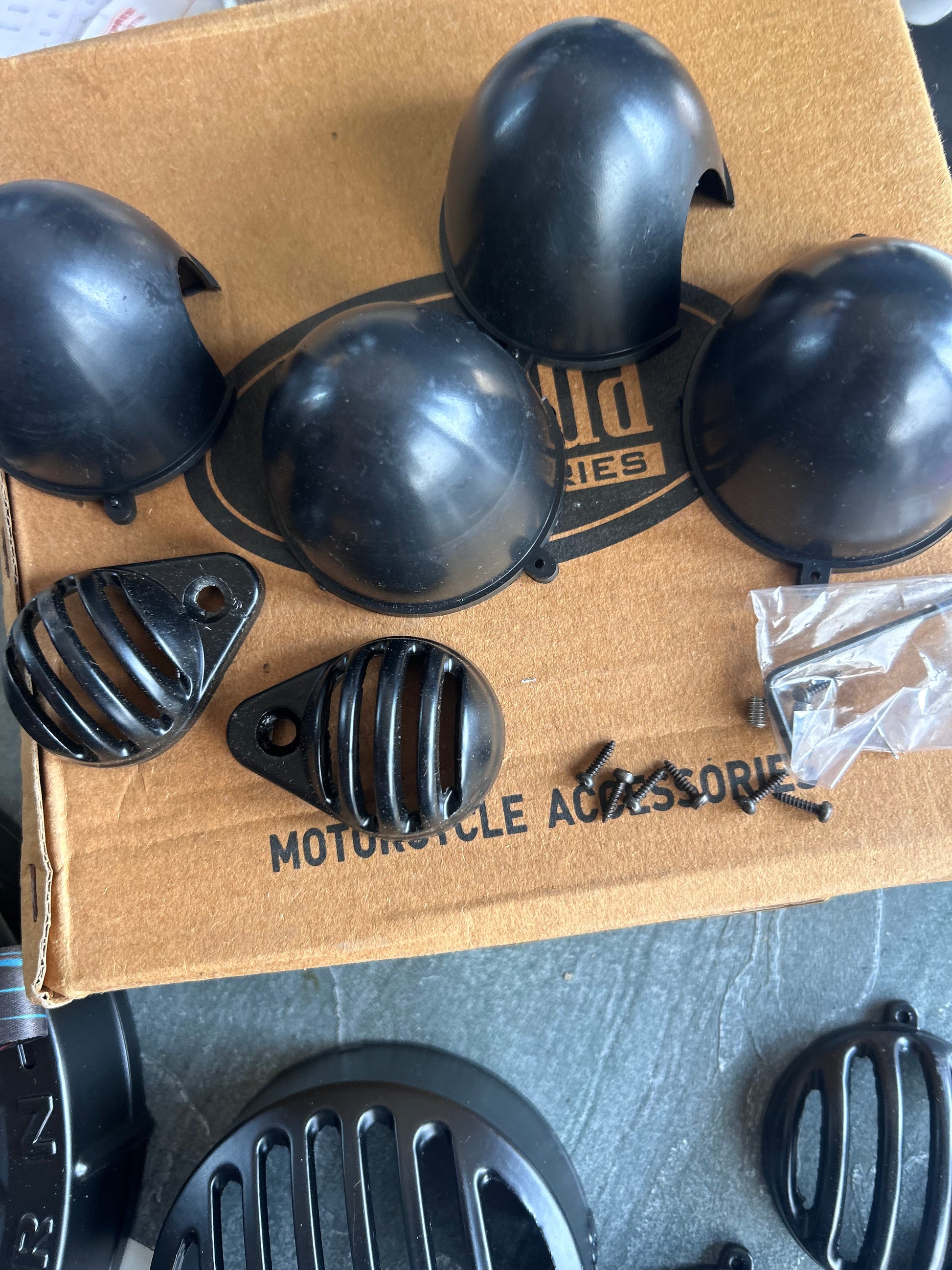 Classic 350 Reborn indicator grill set round black – LED/Halogen variant