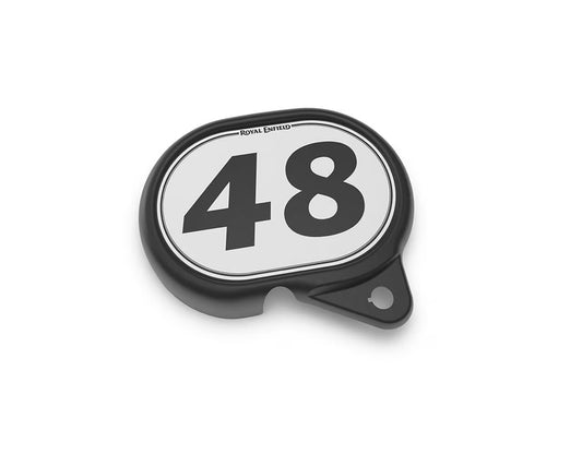 Royal Enfield left hand number board 1990674 installed on Classic 350