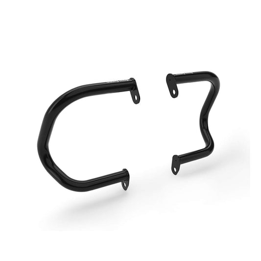 1990408 compact engine guard black on Interceptor 650 (RH view)